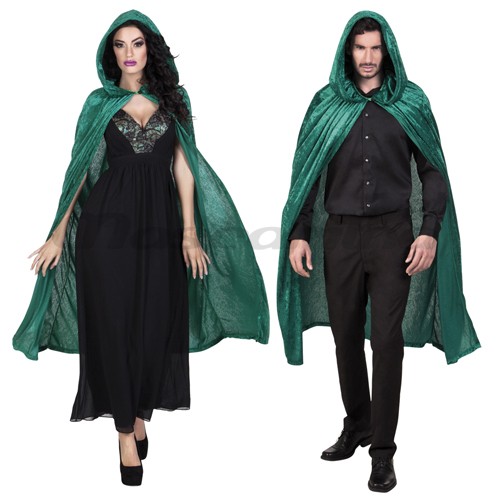 B048-5Halloween cape costume party performance clothing dense velvet cloak witch